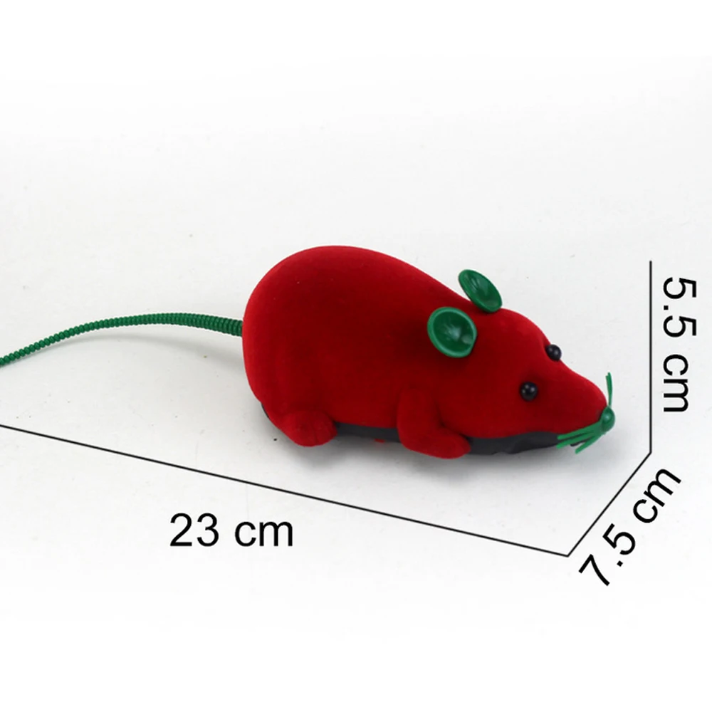 Christmas Pet Cat Toys Interactive Electric Mouse With Wireless Remote Control Mouse Toy Electronic Play Toy Holiday Kid Gifts
