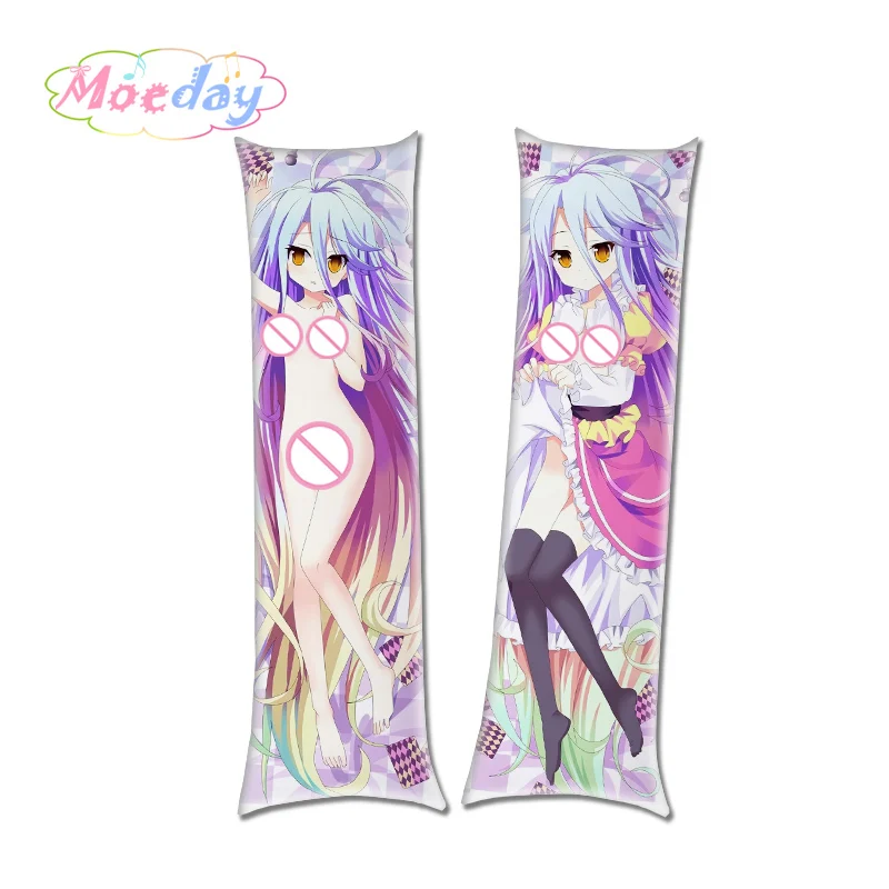 Нет игры нет жизни Широ Стефани Дола Fil Nilvalen обнимая Dakimakura обложки - Цвет: Белый