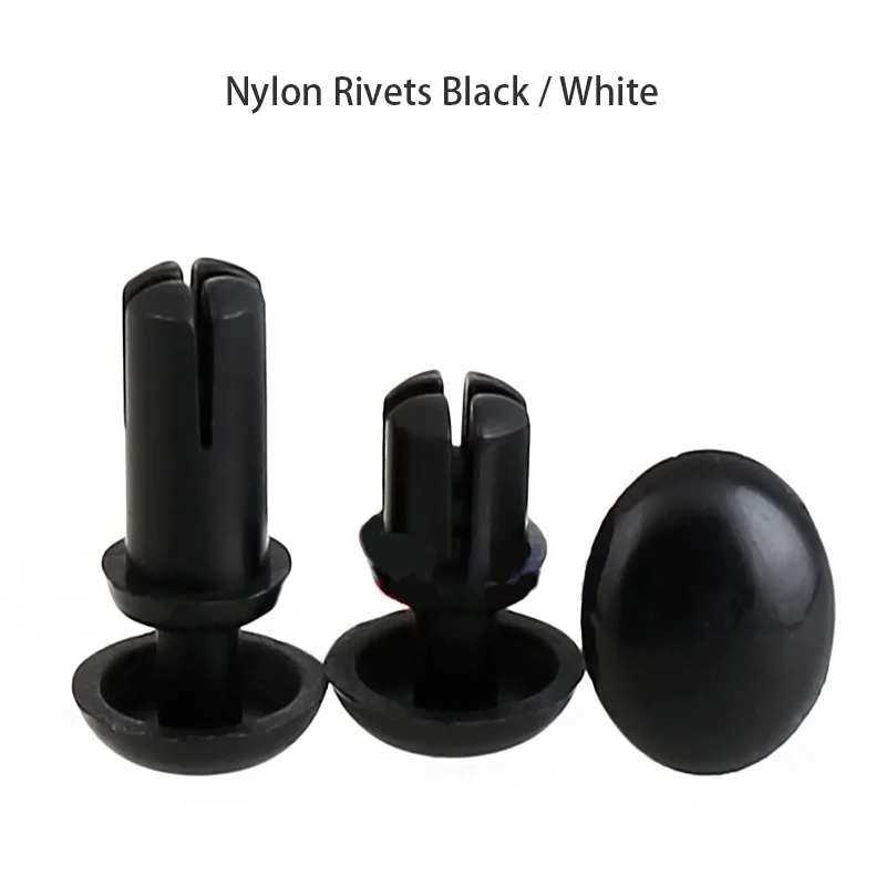 Black White Plastic Rivet Nylon Rivet Rshaped PC Plate Rivet Plastic