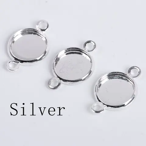 Cabochon Base Tray Bezels Bracelet Necklace Diy Accessories Blank Charms Pendant Setting Base For Jewelry Making