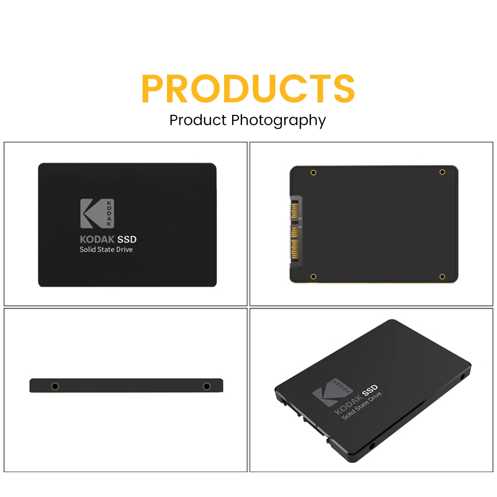 KODAK internal  SSD SATA3 X120 SATA III SSD Original 2.5” Internal Solid State Hard Drive SSD 120GB 240GB 480GB 980GB for Laptop best internal ssd for laptop