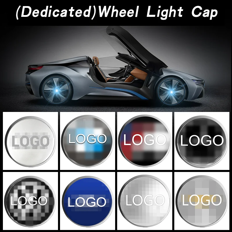 

4pcs Car Hub Light Wheel Caps Light Magnetic suspension LED Hub Lamp Illumination Light Center Cover Lighting Cap Original parts