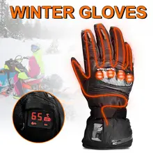 Перчатки с электрическим подогревом водонепроницаемые теплые сохраняющие Тепло Изоляционные перчатки для альпинизма, пешего туризма, катания на лыжах, охоты зимой