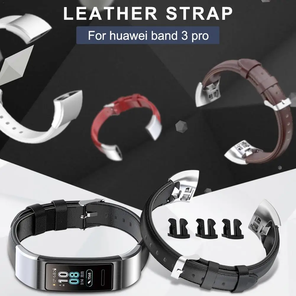 

Replacement Strap Leather Strap For Huawei Band 3pro Smart Bracelet High Quality Oil Wax Leather Material Stylish Style