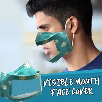 

Adult Mask With Clear Window Visible Expression For The Deaf And Hard Of Hearing Windproof Foggy Haze Pollution Mouth Muffle