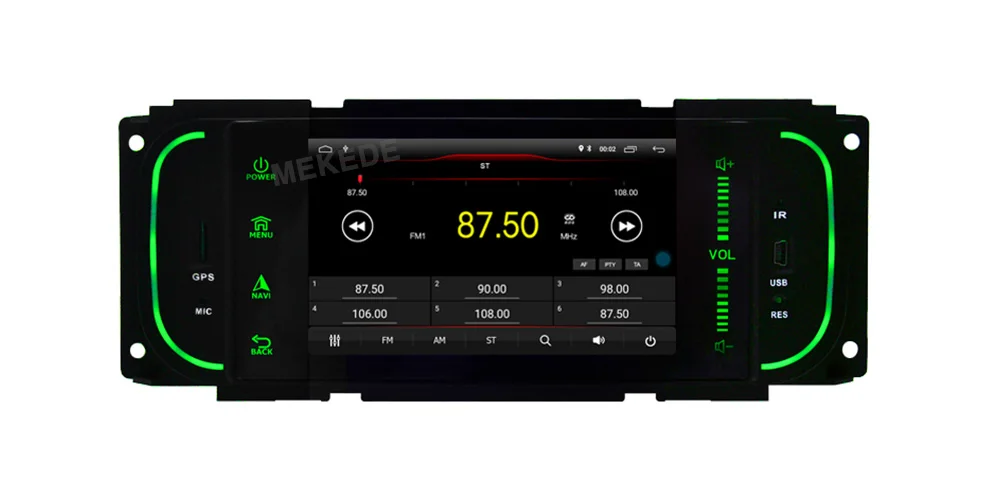 Perfect MEKEDE  Car Multimedia player 1din android 9 5 Inch For Jeep/Chrysler/Dodge/Liberty/Wrangler/Sebring/Grand Cherokee Radio GPS 12