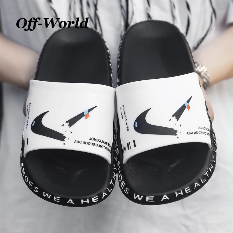 Chanclas creativas para hombre, zapatillas informales, zapatos de jardinería para hombre, sandalias de playa, tobogán de interior