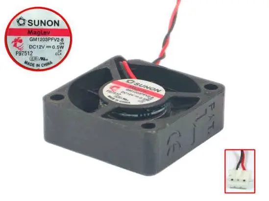 

SUNON GM1203PFV2-8 GN DC 12 В 0,5 Вт 30x30x10 мм вентилятор охлаждения сервера