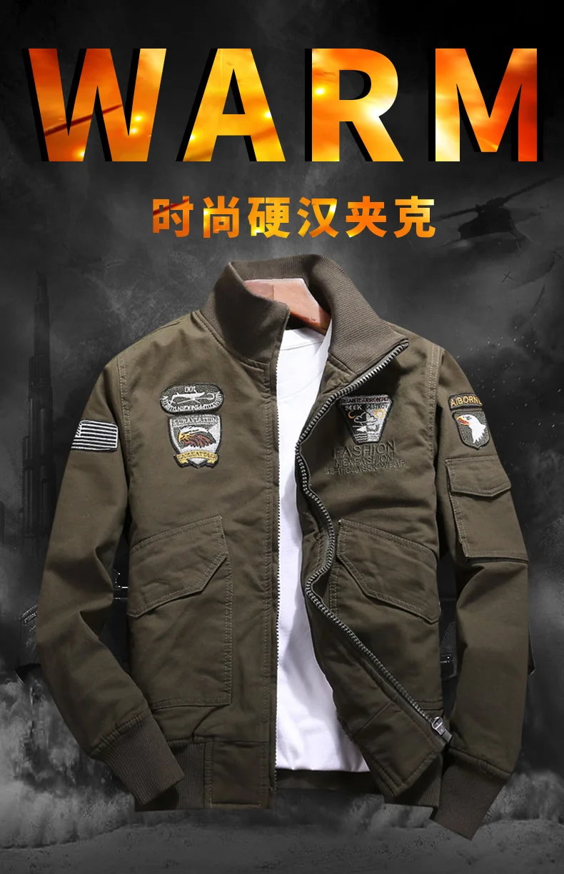 Мужская куртка-бомбер в стиле милитари, зимняя мужская куртка-бомбер s, уличная одежда Giubbino Uomo, Мужская модная повседневная куртка XL HH30JK