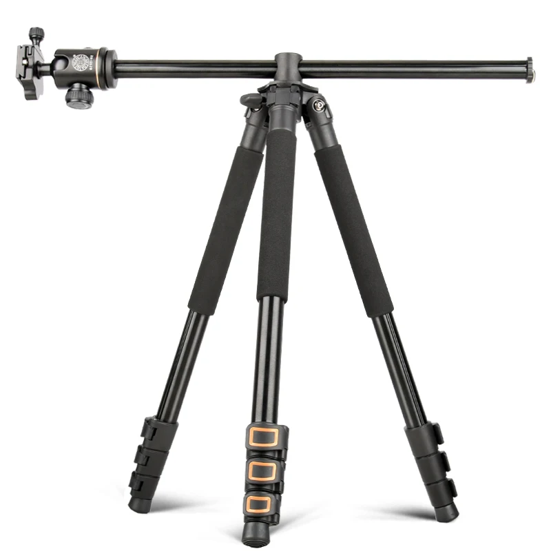 Professional Horizontal Arm Tripod 200cm Video Protable Travel 4 Section With 360 Ball Head For