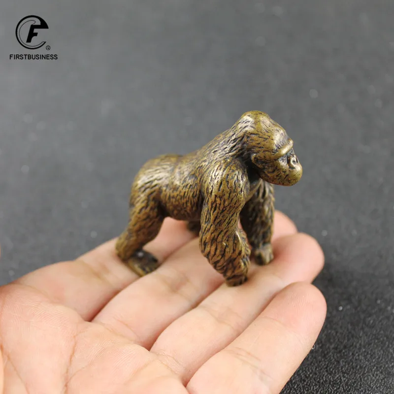 copper King Kong Gorilla Statue Small Tea Pet Ornaments Orangutan