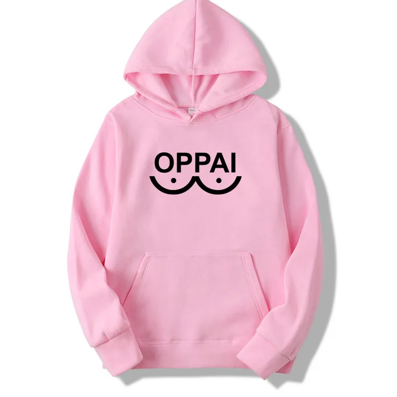 Модная Толстовка One Punch Man Hero Oppai, мужская толстовка с капюшоном на осень и зиму в стиле хип-хоп