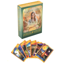 The Akashic Tarot Oracle Deck Tarot Deck Cards Game English Tarot Deck Table Card Board Games Party Playing Cards Family Games the hermetic tarot