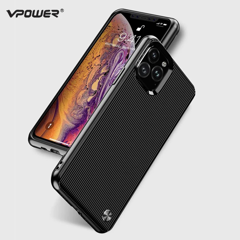 

For iPhone XI 11 11Pro Max 2019 Case Vpower Ultra Thin Streak Soft Silicone Phone Cases For iPhone 11 11 Pro Max Back Cover