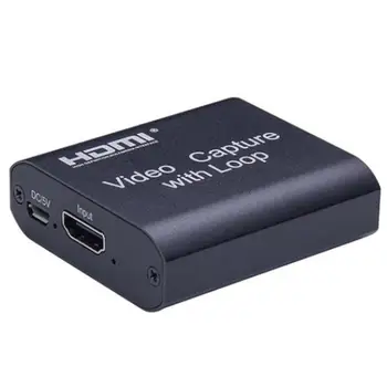 

HDMI Video Capture Device HDMI To USB 2.0 1080P 4K Live Out Video Broadcast Card Loop Record Capture Local Streaming Dongle M7S3