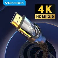 Vention Кабель HDMI 1 м/2 м/5 м/8 м/10 м HDMI; Ethernet HDMI к переходник коннектор HDMI кабель 1,4 в 2,0 1080 p 3D для ПК HDTV проектор - изображение