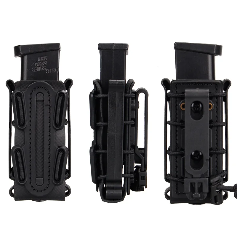 

Military 9mm Tactical Fast Mag Pouch Soft Shell Fastmag Carrier Molle Belt Clip Hunting Airsoft Pistol Rifle Magazine Holster