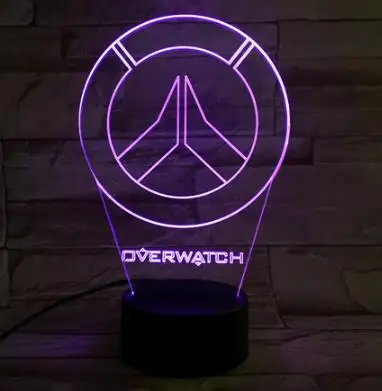Детский ночник Game Overwatch D.Va Hana Song светодиодный с сенсорным датчиком декоративный