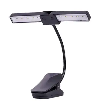 

Clip-on Music Stand LED Light Flexible USB Power 10LED Light Bed Table Desk Reading Lamp Great For Traveling CD