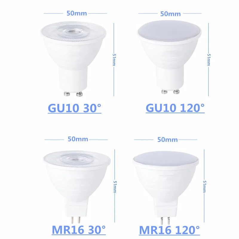 1 шт. Светодиодный точечный светильник GU10 MR16 6 Вт cob лампа 220 в 230 в 240 в холодный белый 6500 К натуральный белый 4000 к теплый белый 3000 К точечный светильник