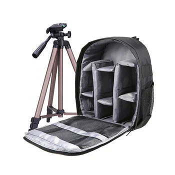 

New Outdoor Small DSLR Camera Bag Camera Video Backpack Water-resistant Multi-functional Breathable Camera Bags with tripod