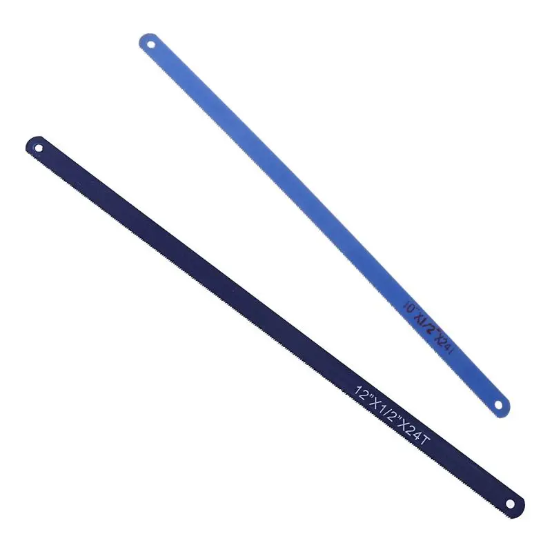 

Blue 10"/12" X24T Teeth Hacksaw Saw 50# Steel Metalworking Blades For Metal Cut