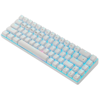 

68 Keys Bluetooth 5.0/2.4G Three Connection Mode Type-C LED Backlit Mechanical Keyboard for PC Desktop Laptop Mac
