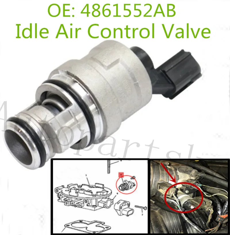 Dodge Neon/Stratus INEEDUP Idle Air Control Valve iac motor Assembly 2H1077 idle speed control Replacement for 95-99 Chrysler Sebring/Dodge Avenger 95-99 Mitsubishi Eclipse Plymouth Breeze