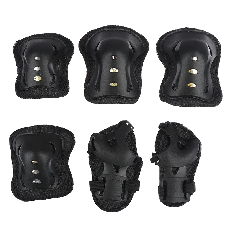 6pcs Accessories Roller Skating For Kids Protective Gear Set Elbow Knee Pads 