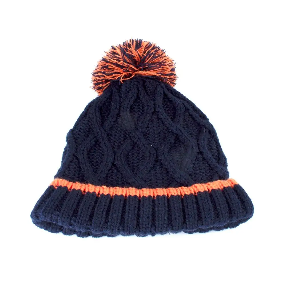 Connnectyle/Новинка Детская шапка с черепом Милая однотонная вязаная шерстяная