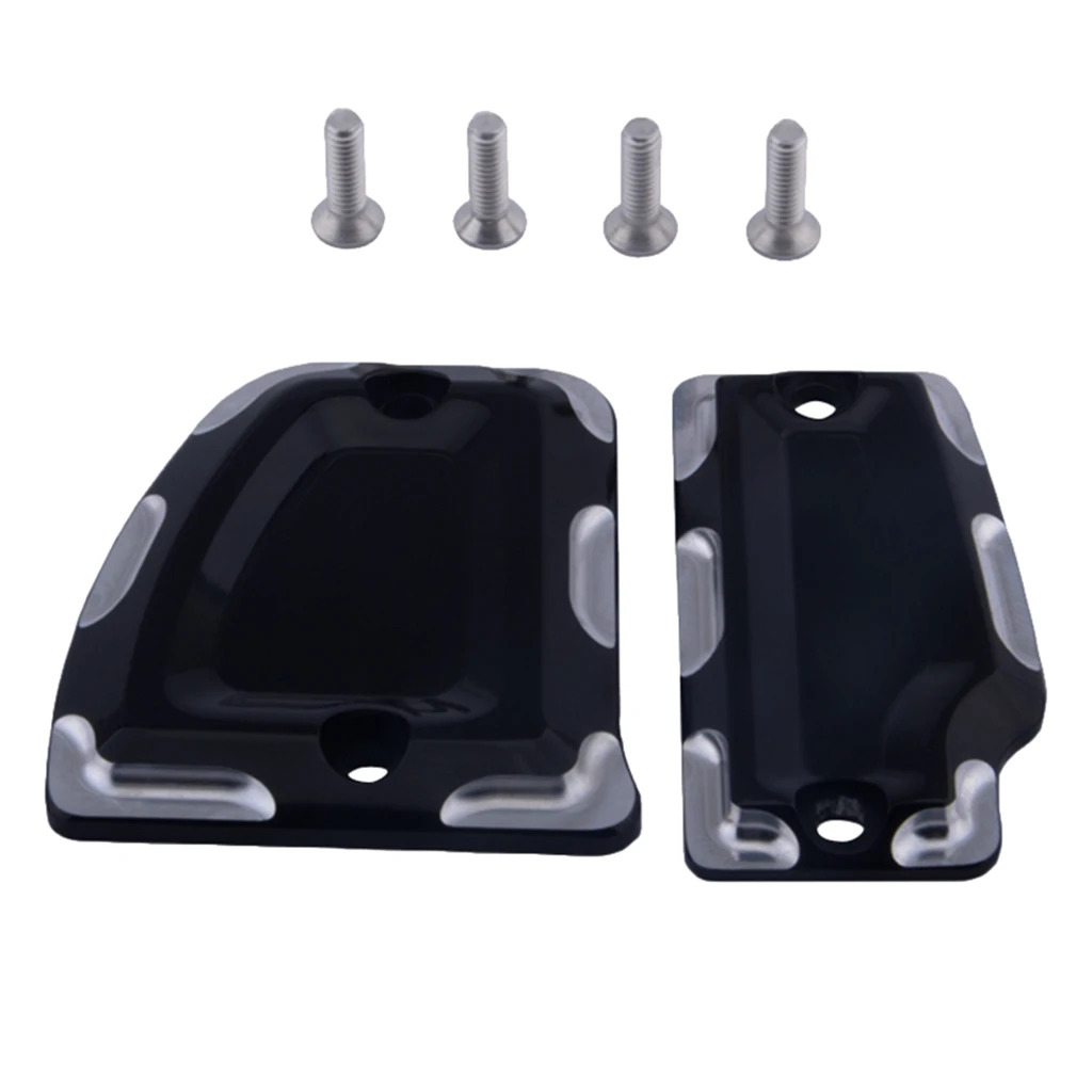 2pcs CNC Brake Fluid Reservoir Cap Cover for Indian Scout Sixty 2015-2018