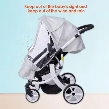 

Fast Delivery Stroller Rain Cover, Universal Baby Stroller Weather Shield With Storage Pouch, Stroller Protection Cover