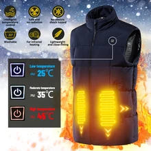

Men'S New Heating Vest Outdoor USB Infrared Heating Vest Jacket Winter Electric Heating Warm Clothing Sports Vest Hiking Outdoor