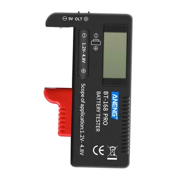 

For AA AAA LCD Digital Button Cell Portable Measurement Plastic Capacitance Electrical Battery Tester Diagnostic Tool Universal