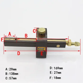 

Wooden Scriber Marking Guide Rail Backing Woodworking Carpentry Tool 57x57x169mm