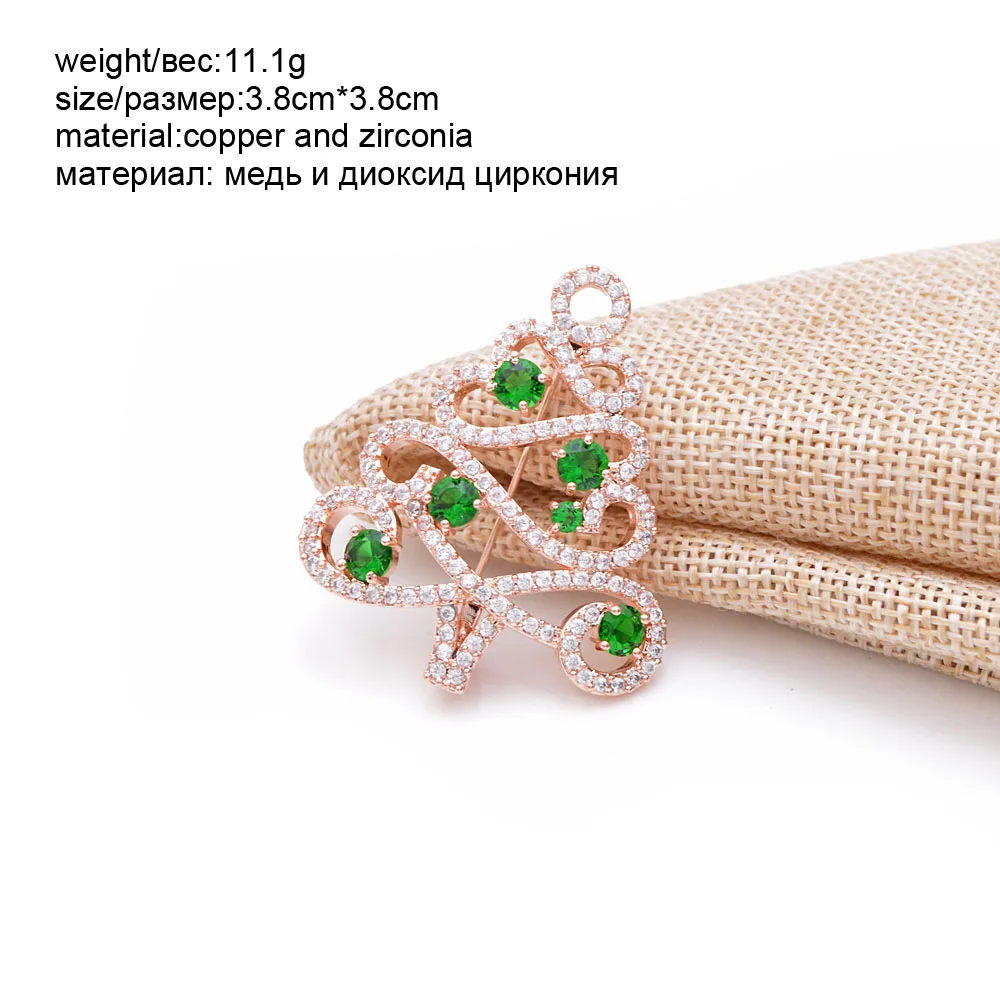 style1 CINDY XIANG, 9 стилей на выбор, фианит, рождественская елка, брошь, броши в форме павлина для женщин, медь, металл, роскошные аксессуары - Окраска металла: style1