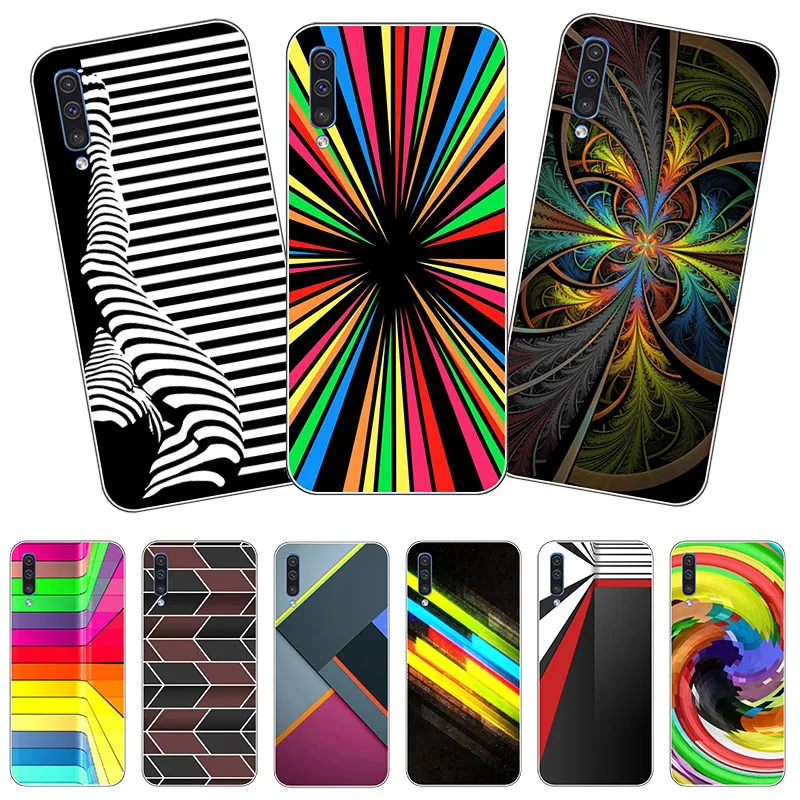 

Soft Fashion stripe Phone Case Cover For Samsung Galaxy A80 A70 A50 A40 A30 A20 A10 A60 A20E A40S A10E M30 M20 M10 A7 A750 Cases