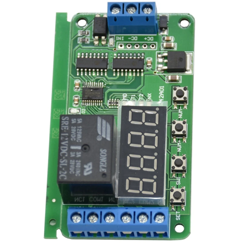 AAAE Top-Dc12V Dpdt реле цикла таймер модуль время задержки полярности аудио мотор переключения