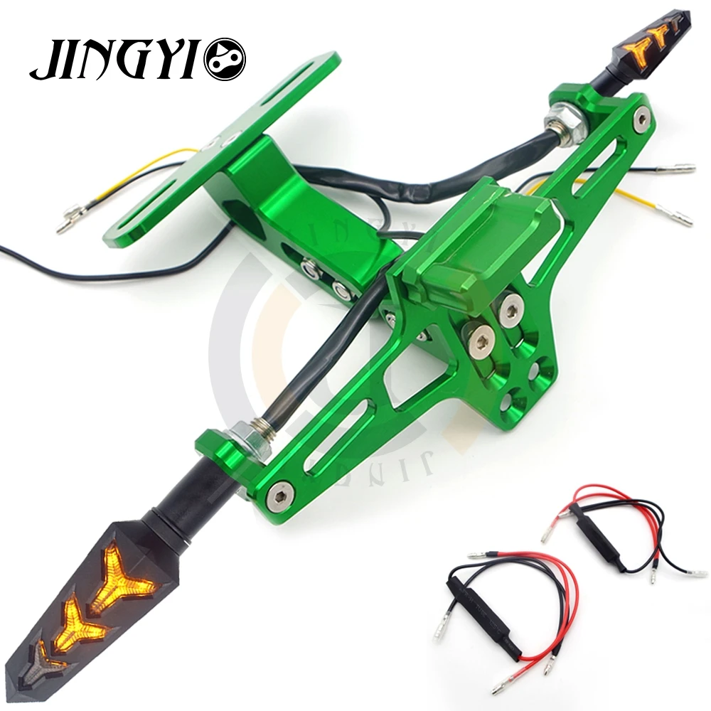 Green 2 decoders CNC мотоцикл номерной знак кронштейн крышка индикатора потока для YAMAHA r1 2009 aerox 155 xmax 300 yzf r125 tmax 530 mt07 - Цвет: Green 2 decoders