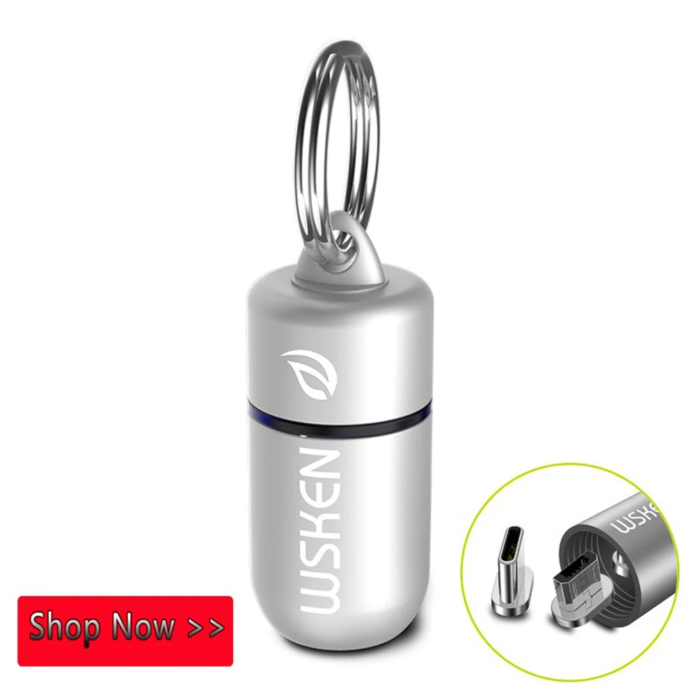 Магнитный штекер для кабеля контейнер USB C и штепсельной вилки Micro IPhone Type зарядный