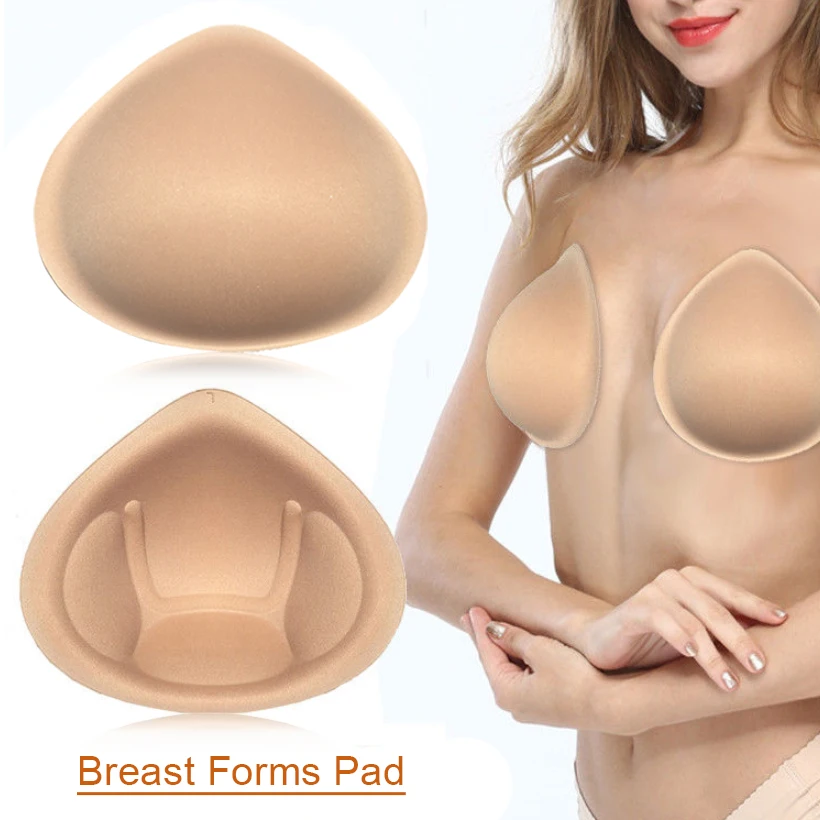 

1 Pair Sponge Breast Forms Pad Cup Size XL Fake Boobs Enhancer Bra Padding Inserts For Swimsuits Crossdresser Cospla