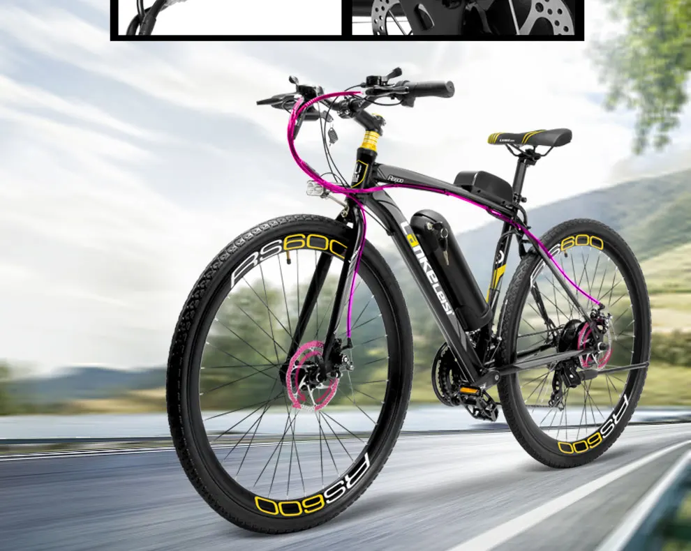 Clearance 700c electric road bicycle 300w 36V lithium battery Road race electric bike hybrid mode ebike ROAD BIKE leisure electric cycling 15