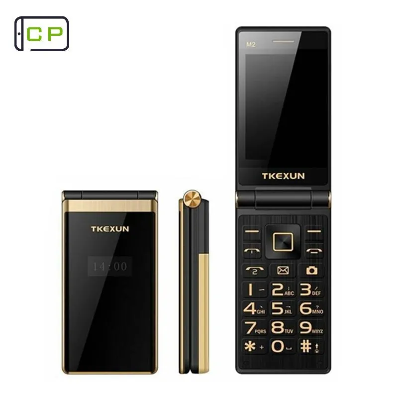 TKEXUN M2 мобильный телефон с откидной крышкой 3 0 &quotэкран металлический корпус две Sim