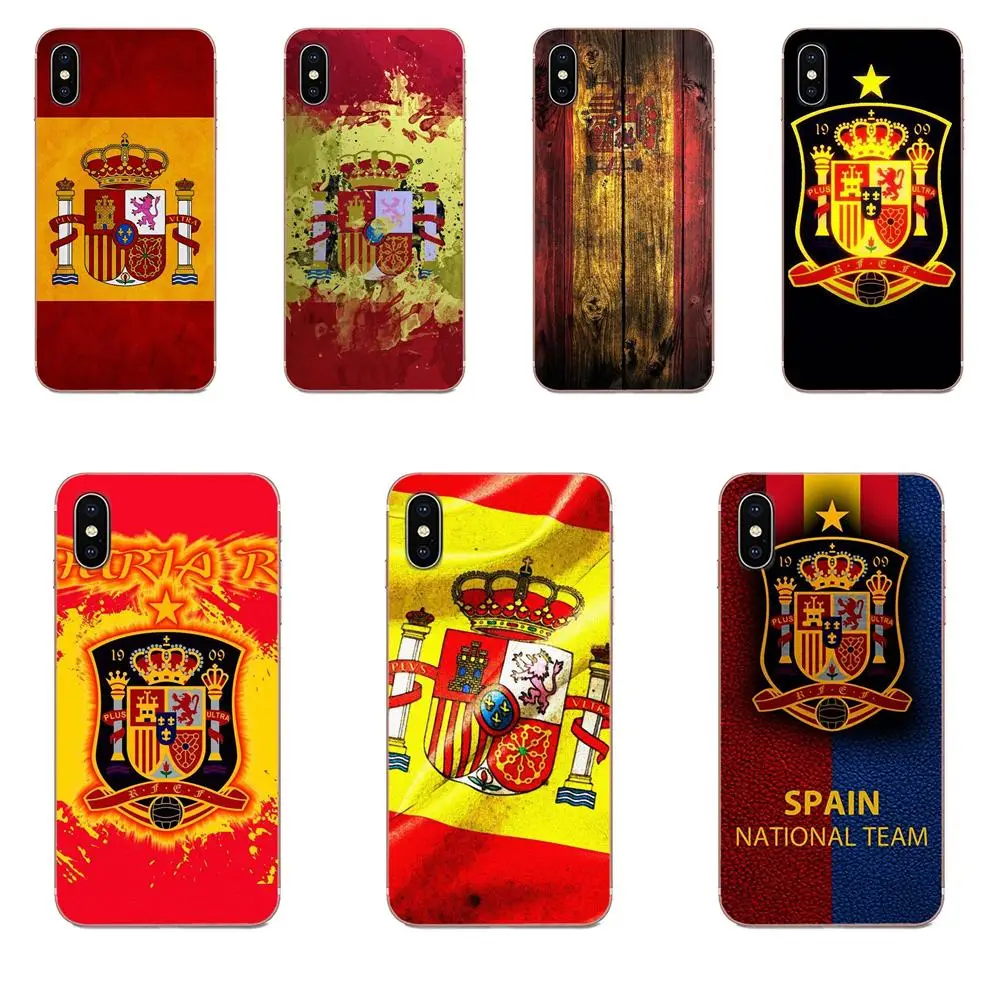 TPU Design Retro Vintage Spain Flag For LG G2 G3 G4 G5 G6 G7 K4 K7 K8 K10 K12 K40 Mini Plus Stylus ThinQ 2016 2017 2018 | Мобильные