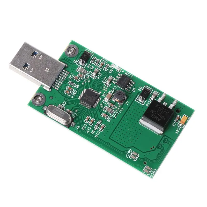 MSATA SSD к USB 3,0 адаптер карты ASM1153E высокоскоростной мобильный U диск конвертер