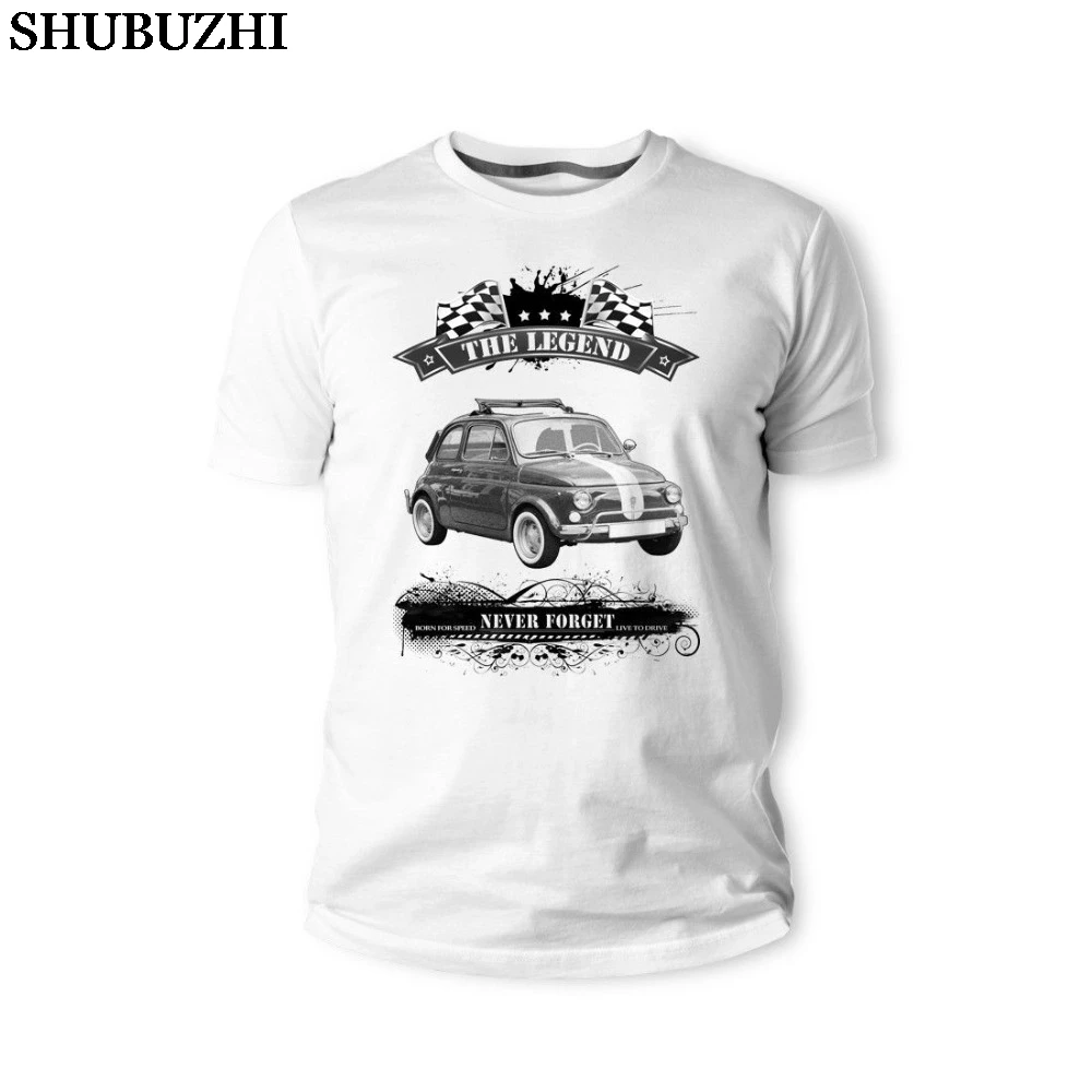 

Italian Classic Fiat Car Fans Classic Vintage Men'S Classic Car cotton Summer T Shirt Men O-Neck Tee Shirt Tshirts Custom