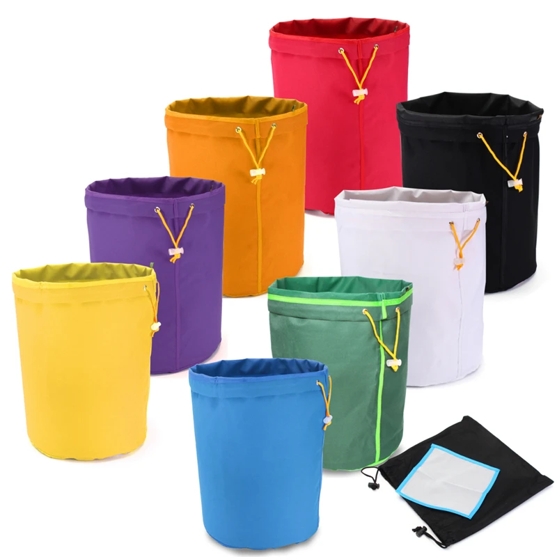 

5/8 Pcs 5Gallon Bubble Hash Bag Ice Herbal Extractor Kit Extract Essence Plant Residue Filter+ Pressing Mesh Screen Bubble Bag