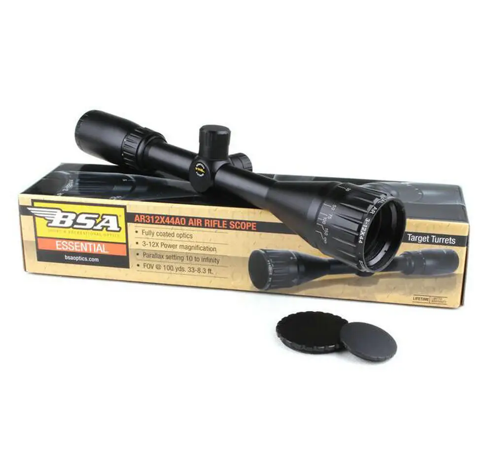 Тактический BSA Essential AR 3 12X44 AO Air Gun Mil dot прицел охотничьи прицелы для стрельбы с
