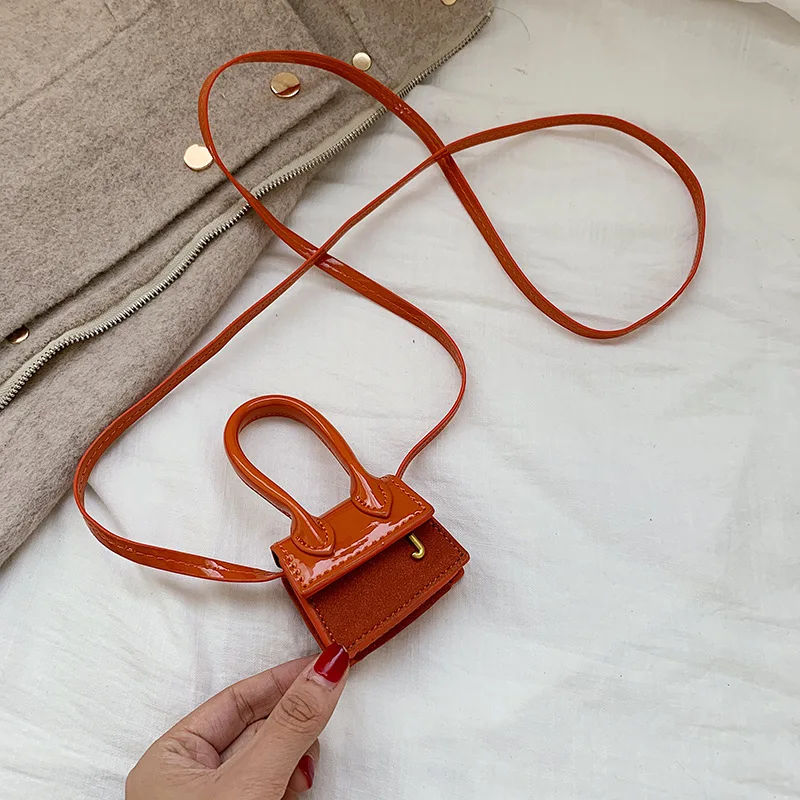 Suede orange Женская сумочка с супер мини ушками для девочек брендовая дизайнерская сумка-тоут замшевые модные сумки-мессенджеры женские сумки через плечо из искусственной кожи с клапаном - Цвет: Suede orange