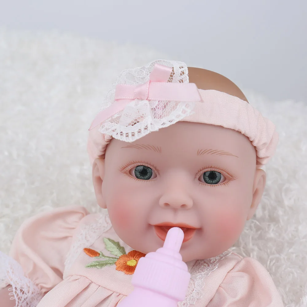 10 дюймов 25 см мягкие силиконовые ручной работы Reborn baby girl куклы реалистичный вид